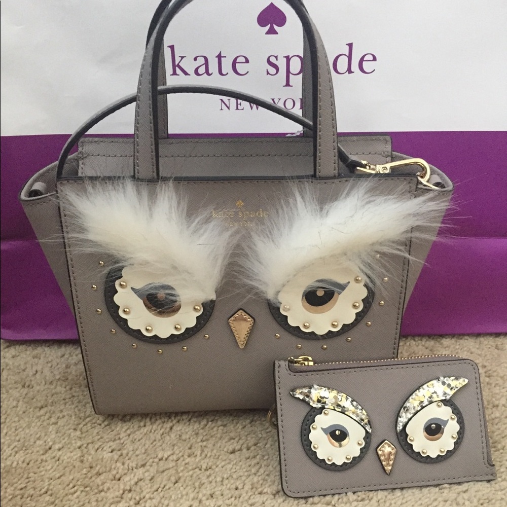 Kate Spade Star Bright Owl Crossbody Bag Set